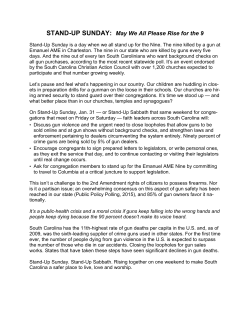 STAND-UP SUNDAY - The Episcopal Church in South Carolina