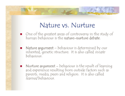 Nature vs. Nurture - hrsbstaff.ednet.ns.ca