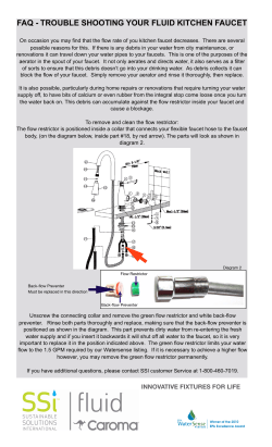 FAQ - fluid kitchen faucet maintenance