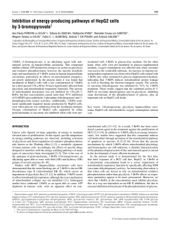 Inhibition of energy-producing pathways of HepG2 cells by 3