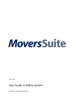 User Guide to Safety System