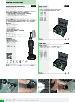 Hydraulic punching tools
