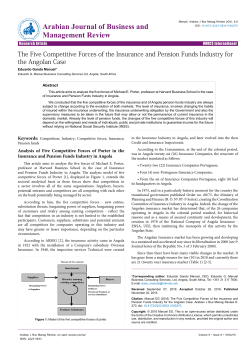 The Five Competitive Forces of the Insurance and Pension Funds