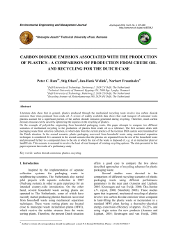 carbon dioxide emission associated with the production