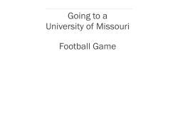 Going to a Mizzou Football Game