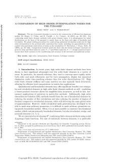 A Comparison of High Order Interpolation Nodes for the Pyramid