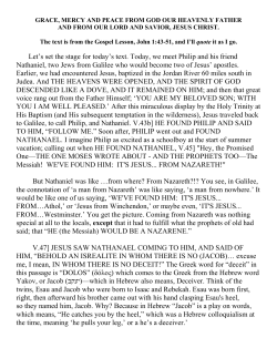 Let`s set the stage for today`s text. Today, we meet Philip and his