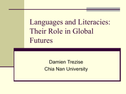 Language, Literacies and Globalization