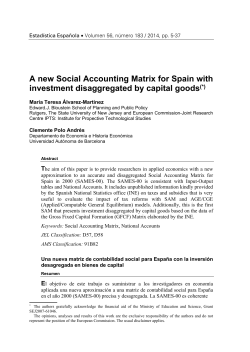 A new Social Accounting Matrix for Spain with investment