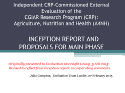 Originally presented to Evaluation Oversight Group, 5 Feb 2015
