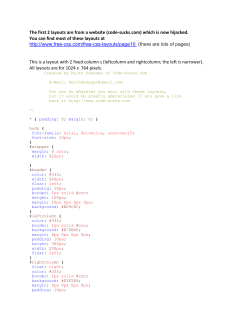 Some More CSS Layouts to Decode Together