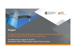 Oxygen - The Global Change Institute
