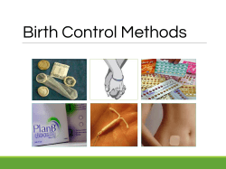 Birth Control Basics - SFUSD Health Education