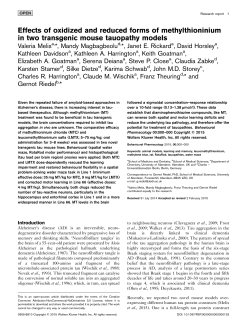 Effects of oxidized and reduced forms of methylthioninium in