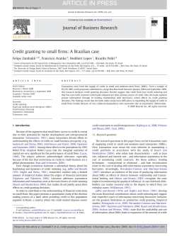 Credit granting to small firms: A Brazilian case