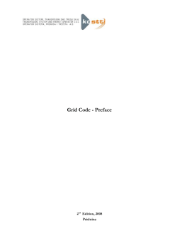 Grid Code - Preface