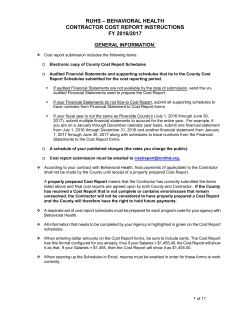 instructions for completing contractor cost report