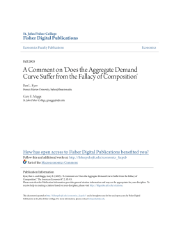 Does the Aggregate Demand Curve Suffer from the Fallacy of
