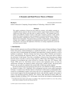 A Dynamic and Dual-Process Theory of Humor