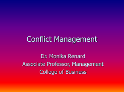 conflict overview