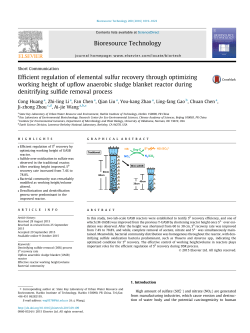 Efficient regulation of elemental sulfur recovery through optimizing