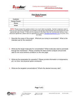 Pilot Study RFQ Form