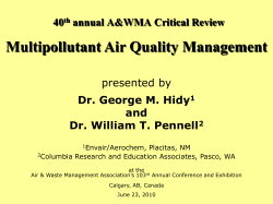 Critical Review Committee Judith C. Chow