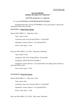 SCUFN25-03.1B SCUFN24 Actions for A.A. Alberoni A) Actions
