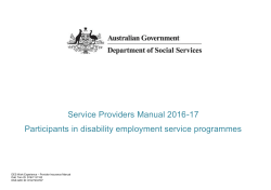 DES Providers Insurance Manual 2016-2017