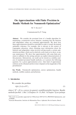 On Approximations with Finite Precision in Bundle Methods for