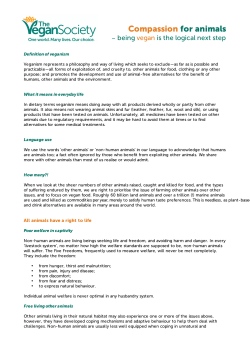 Compassion for animals