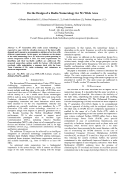 On the Design of a Radio Numerology for 5G Wide Area