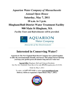 Interested in Conserving Water?