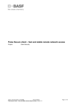 Functional Specification V1