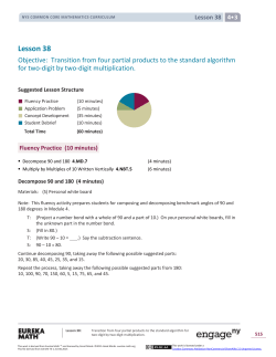 Grade 4 Mathematics Module 3, Topic H, Lesson 38
