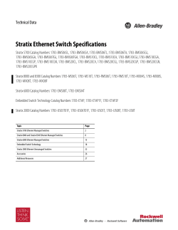 Stratix Ethernet Switch Specifications