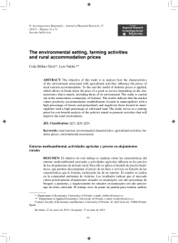 The environmental setting, farming activities and rural