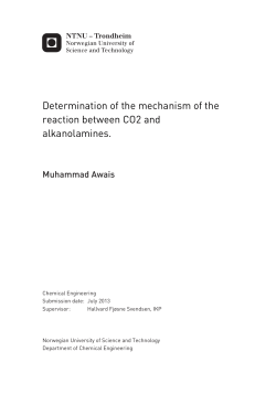 Determination of the mechanism of the reaction between CO2 and