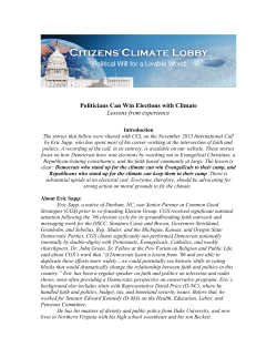 Politicians Can Win Elections with Climate Lessons from experience