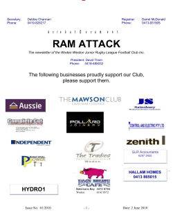 The following businesses proudly support our Club