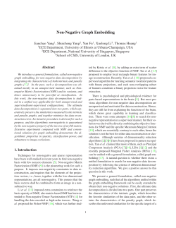 Non-Negative Graph Embedding - Image Formation and Processing