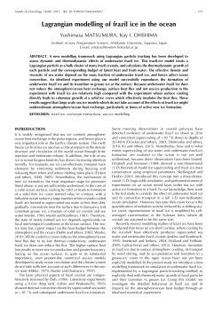 Lagrangian modelling of frazil ice in the ocean