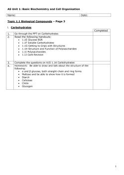 Polysaccharides
