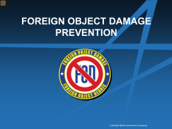 foreign object damage prevention