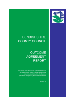 Outcome agreement 2013-16-en - Denbighshire County Council