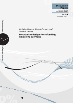 Mechanism design for refunding