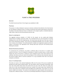 plant-a-tree program - USDA Forest Service