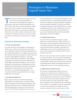 Strategies to Minimize Capital Gains Tax