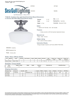 77436-05: Academy One Light Small Semi-Flush