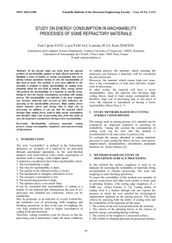 1. introduction - Scientific Bulletin of Electrical Engineering Faculty